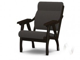 Кресло Вега-10 (венге лак/ULTRA GRAFIT) в Ростове-на-Дону - rostov-na-donu.katalogmebeli.com | фото